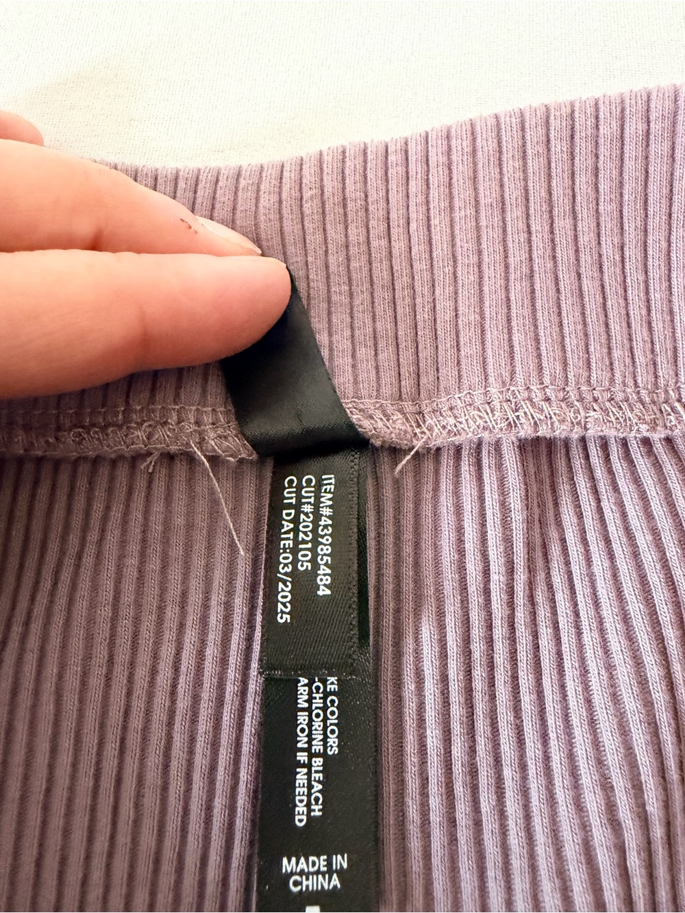 torrid Ribbed Lounge Shorts in Lavender - Picture 3 of 5